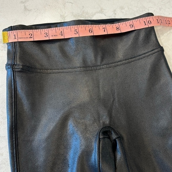 SPANX Faux Leather Leggings XS Tall Black Pants - Picture 9 of 15